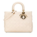 Dior Large Lambskin Cannage Lady Dior (SHG-Taw0H5)