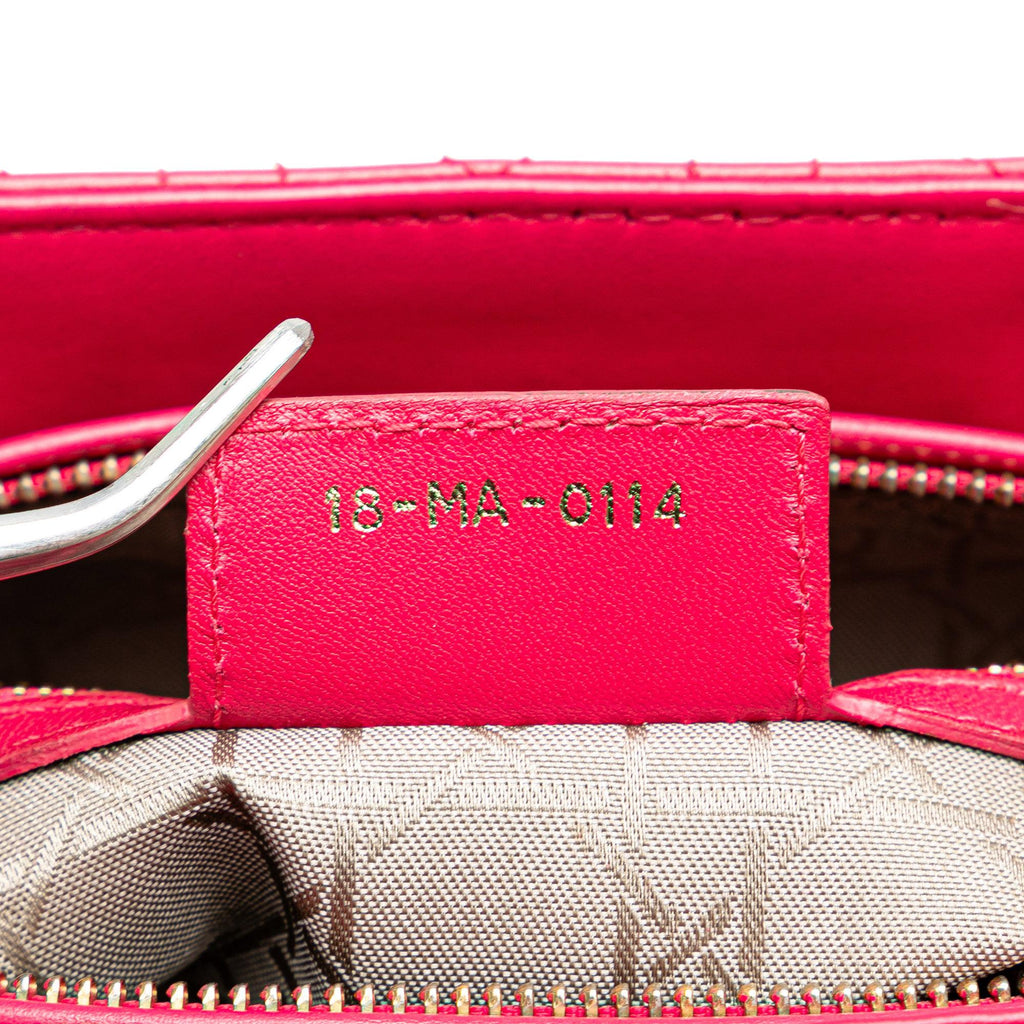 Dior Large Lambskin Cannage Lady Dior (SHG-7kJLTT)