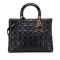 Dior Large Lambskin Cannage Lady Dior