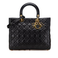 Dior Large Lambskin Cannage Lady Dior