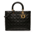 Dior Large Lambskin Cannage Lady Dior