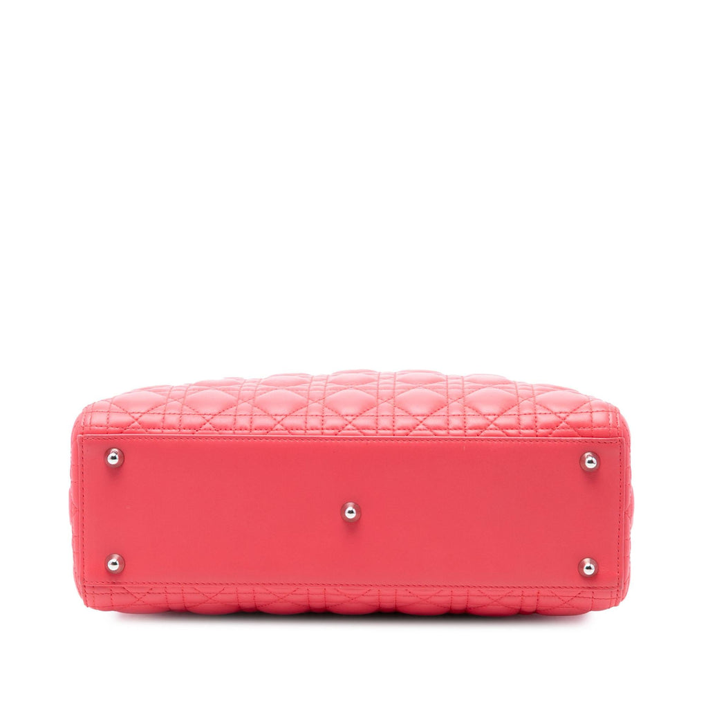 Dior Large Lambskin Cannage Lady Dior