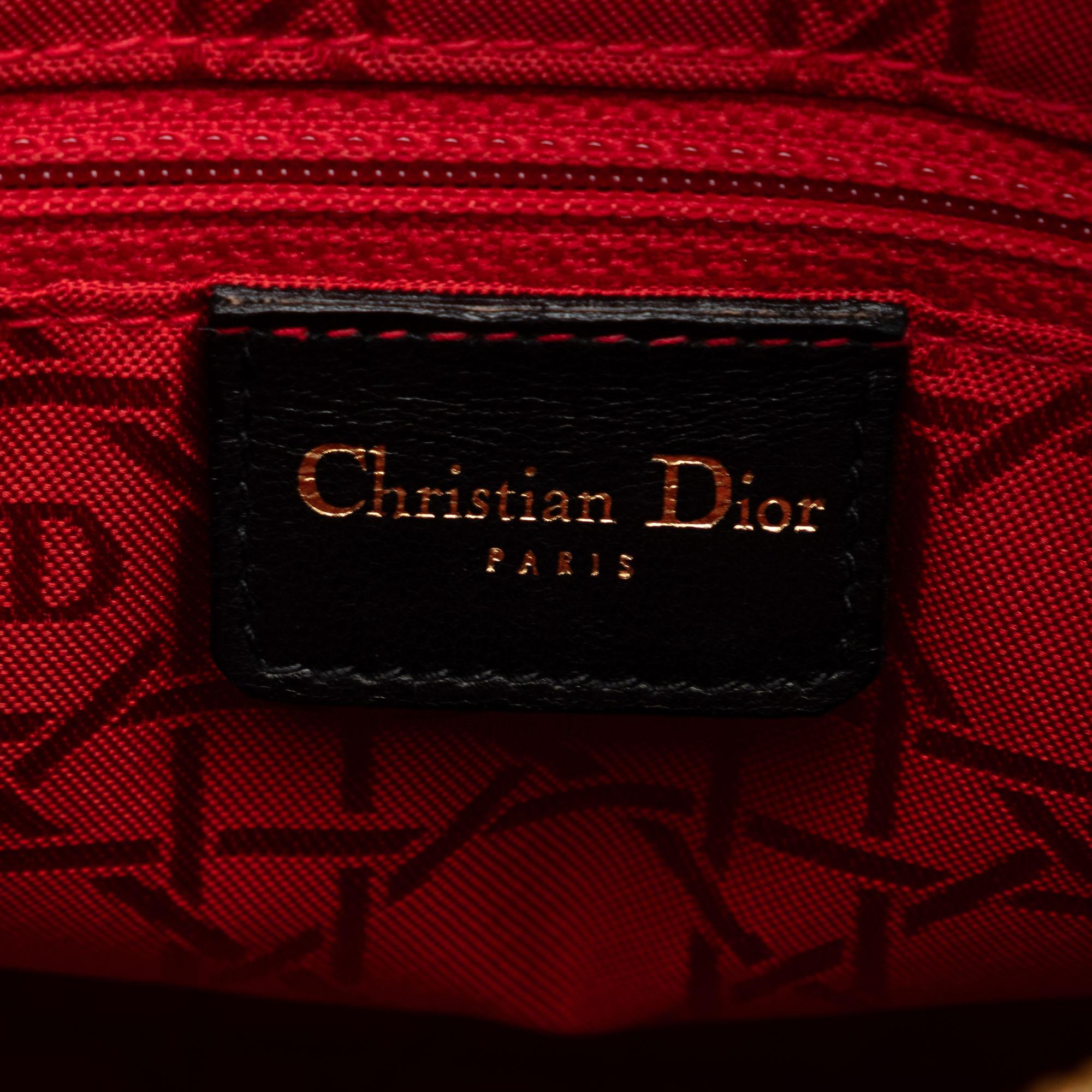 Dior Large Patent Cannage Lady Dior (SHG-LBSYp7)