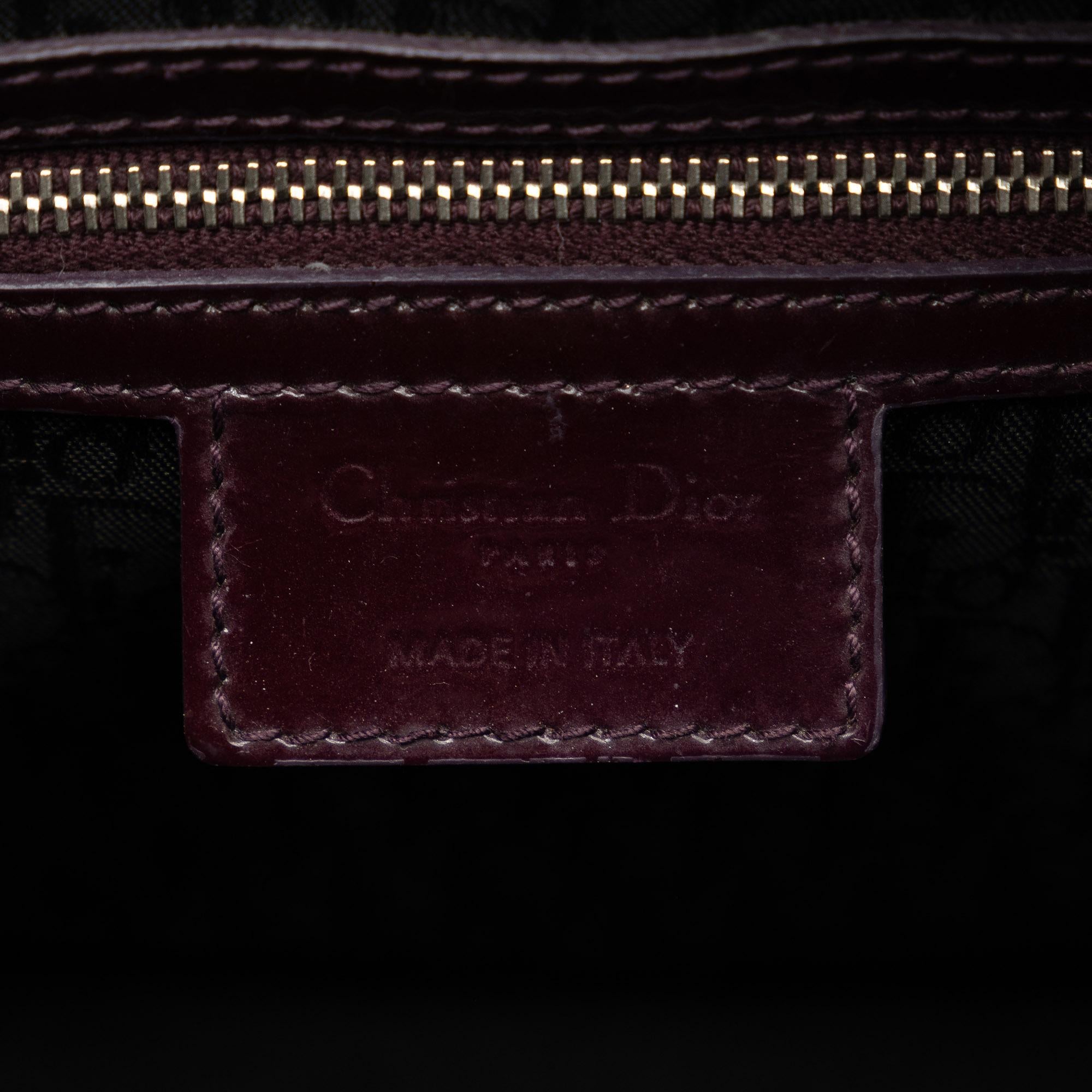 Dior Large Patent Cannage Lady Dior (SHG-LkCHAo)