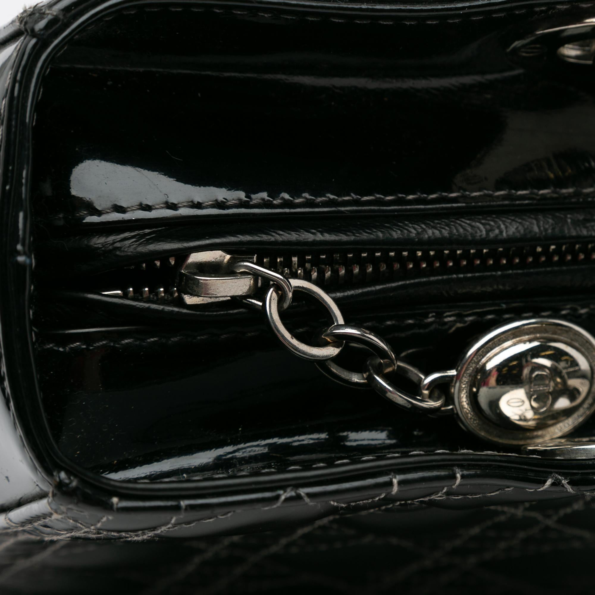 Dior Large Patent Cannage Lady Dior (SHG-bYroL1)