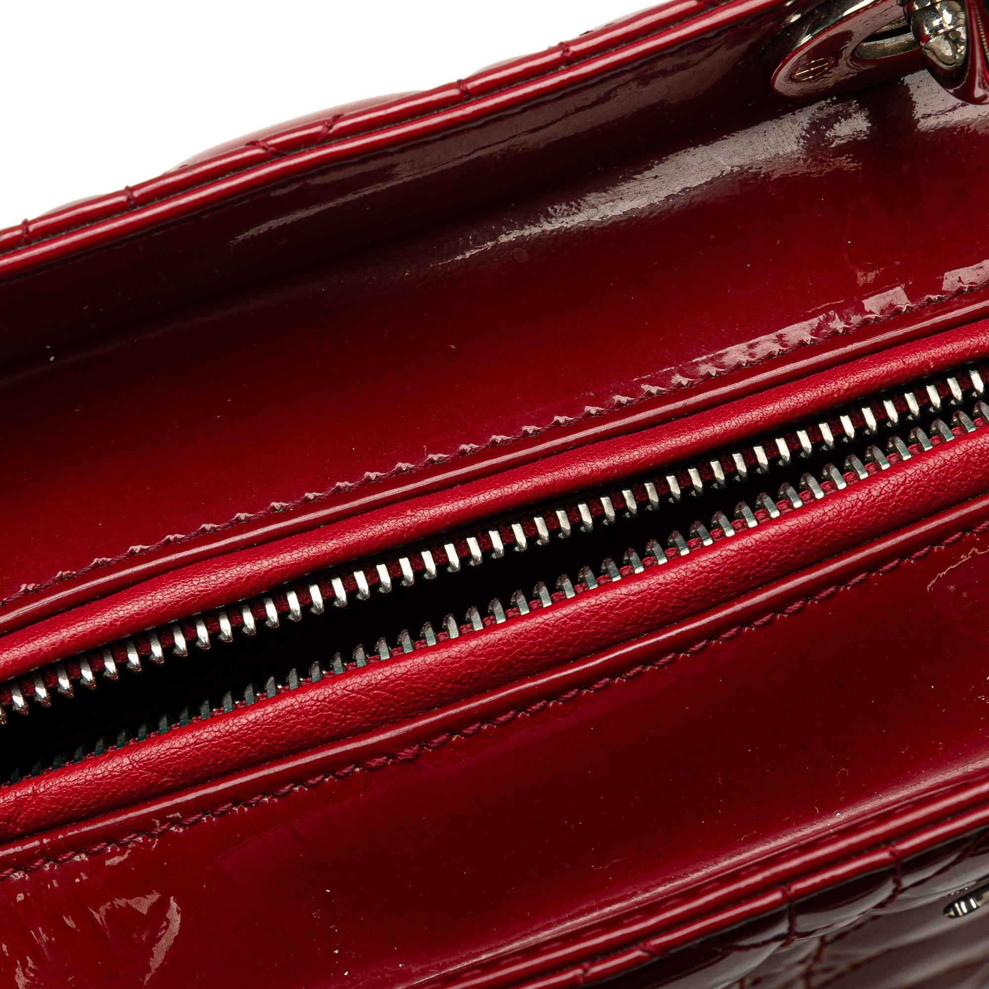 Dior Large Patent Cannage Lady Dior (SHG-CWEdfR)
