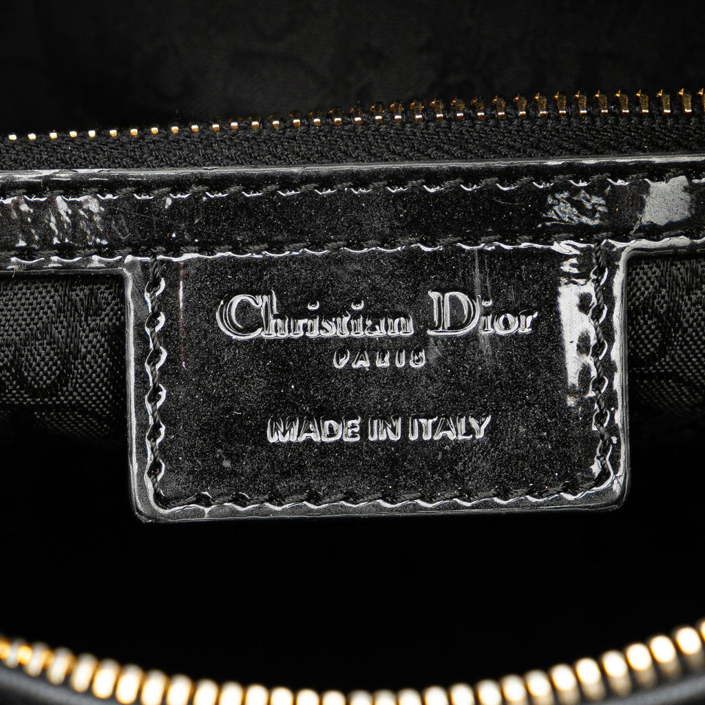Dior Large Patent Cannage Lady Dior (SHG-x8FAaX)