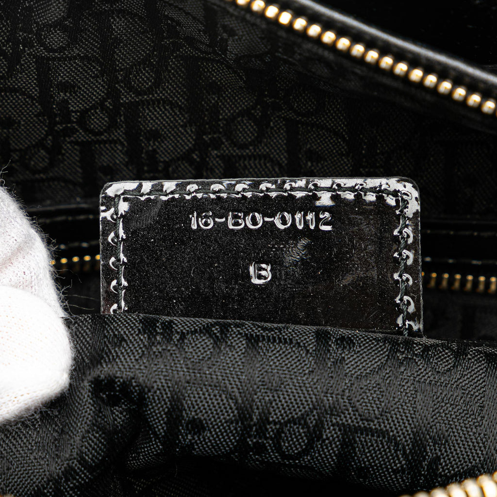 Dior Large Patent Cannage Lady Dior (SHG-x8FAaX)