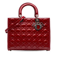 Dior Large Patent Cannage Lady Dior