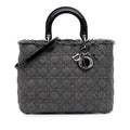 Dior Large Tweed Cannage Lady Dior