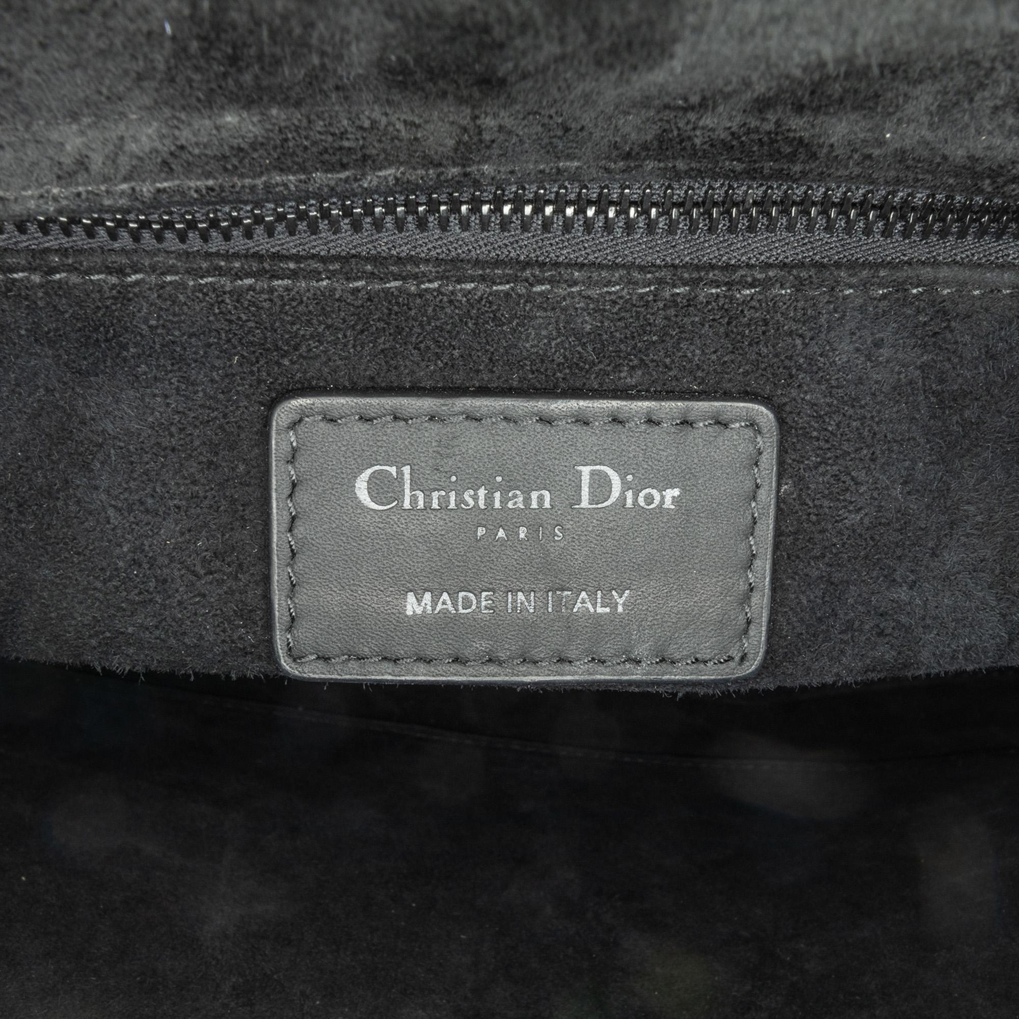 Dior Large Ultra Matte Calfskin Cannage Lady Dior (SHG-Mtgd6q)