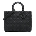 Dior Large Ultra Matte Calfskin Cannage Lady Dior (SHG-e5IVhs)