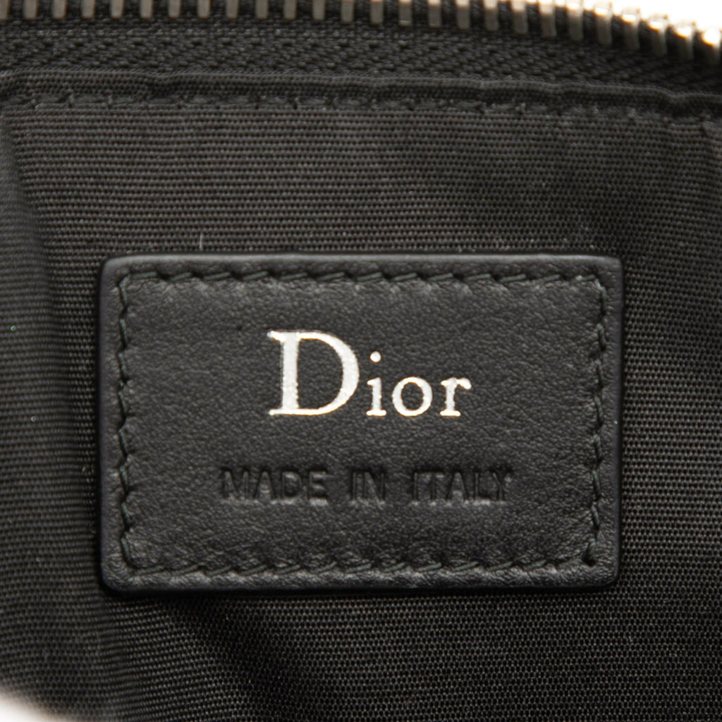 Dior Leather Bee Zip Top Pouch