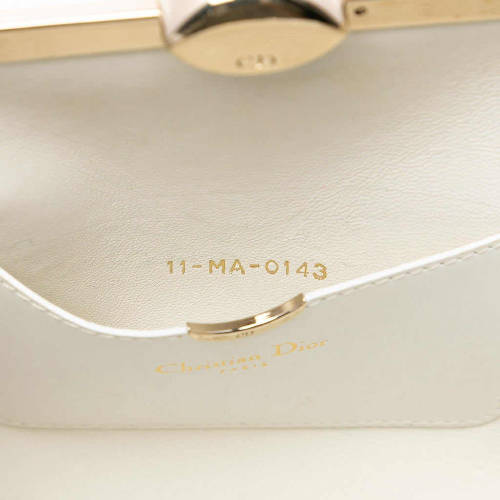 Dior Leather Clasp Clutch