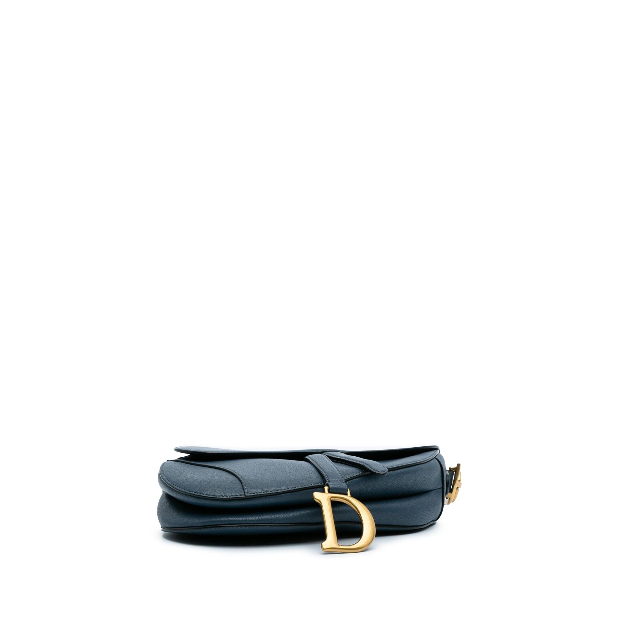 Dior Leather Saddle Bag