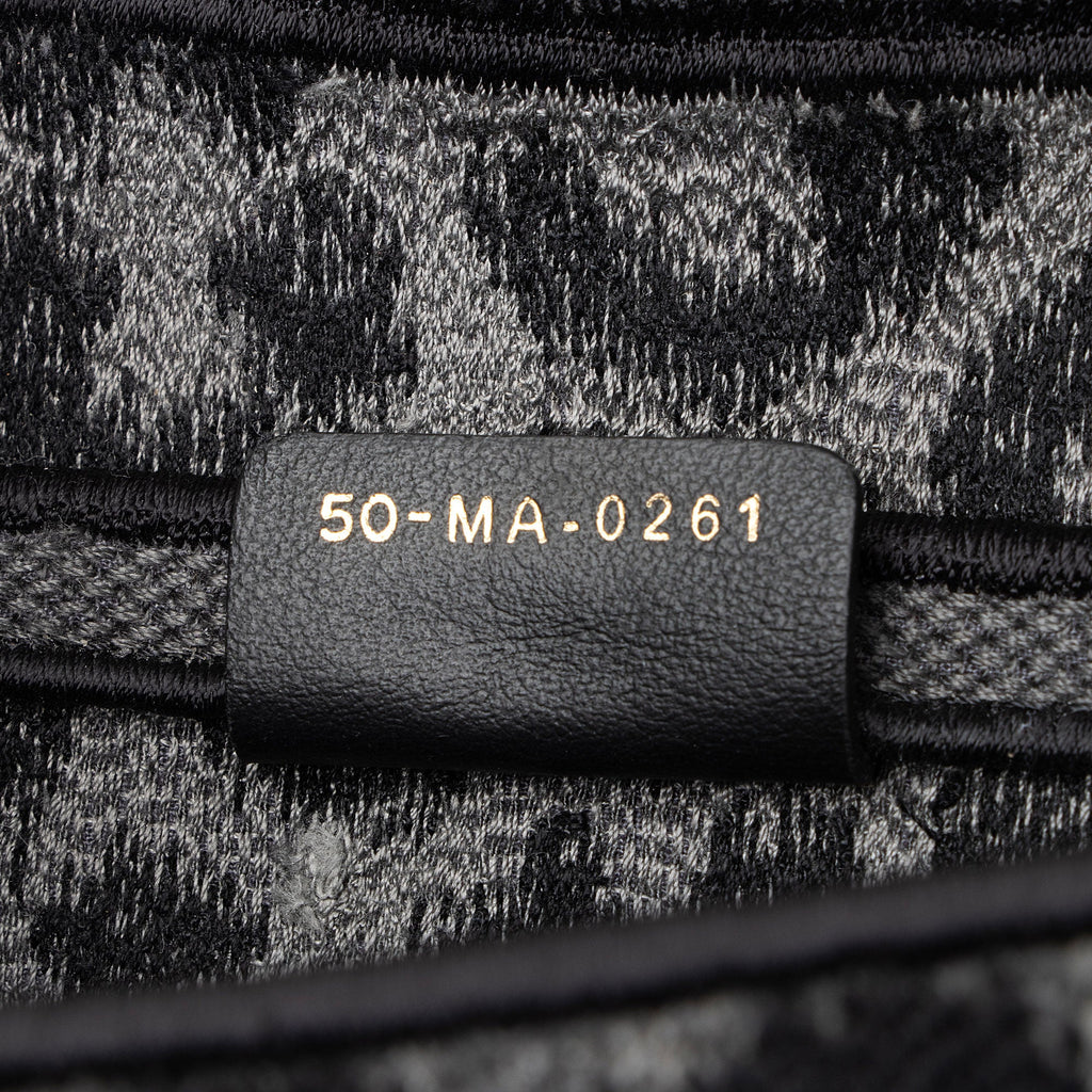 Dior Leopard Canvas Medium Saddle Bag