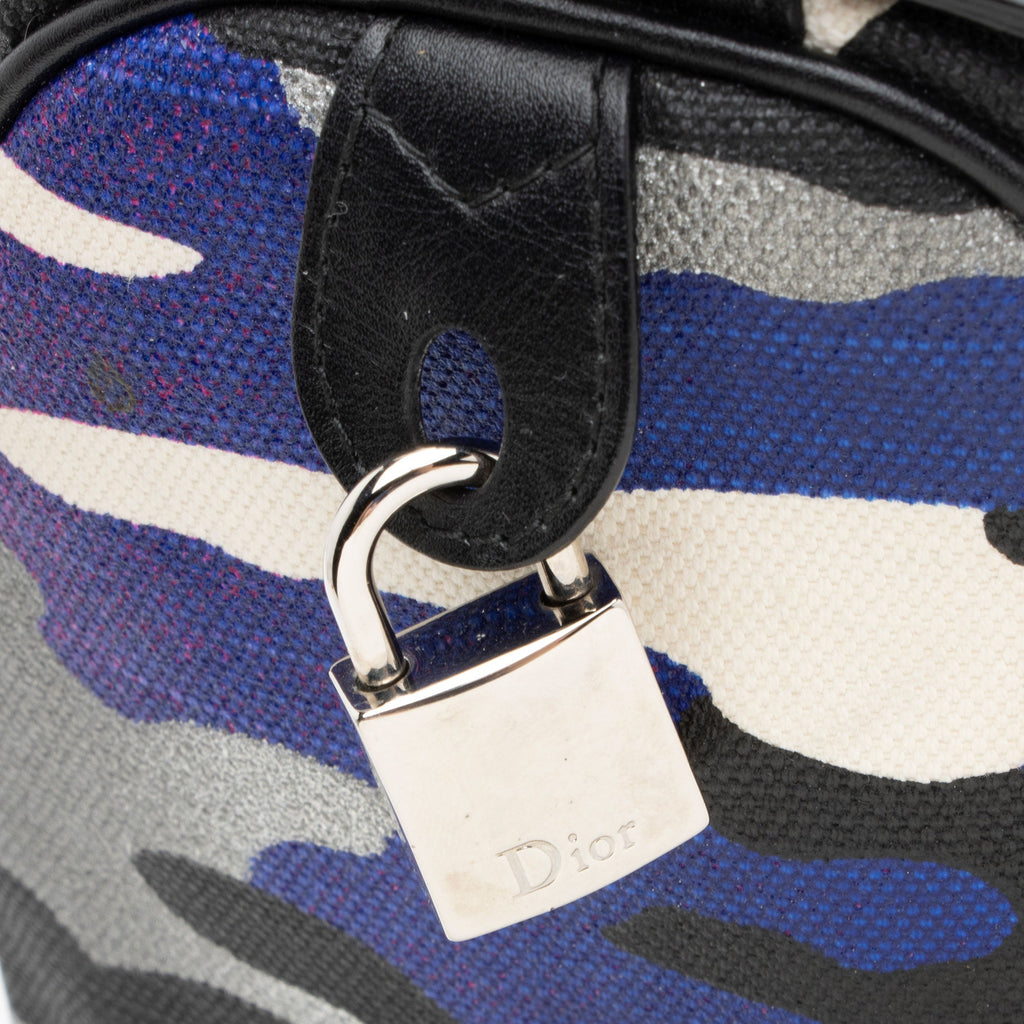 Dior Limited Edition Canvas Anselm Reyle Polochon Satchel