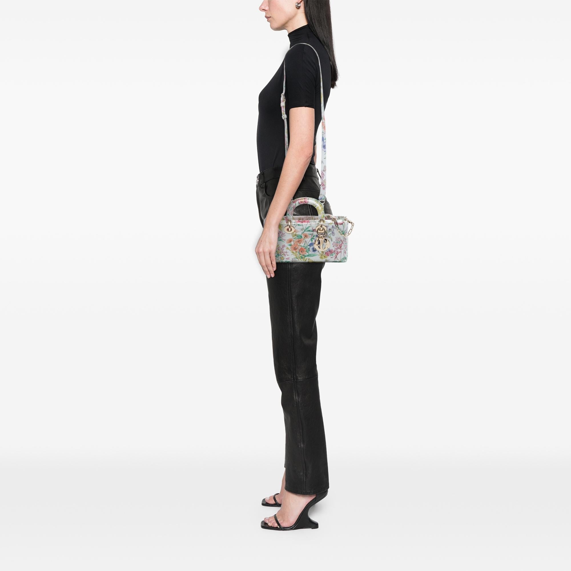 Dior Medium Calfskin Astral Flowers Lady D Joy