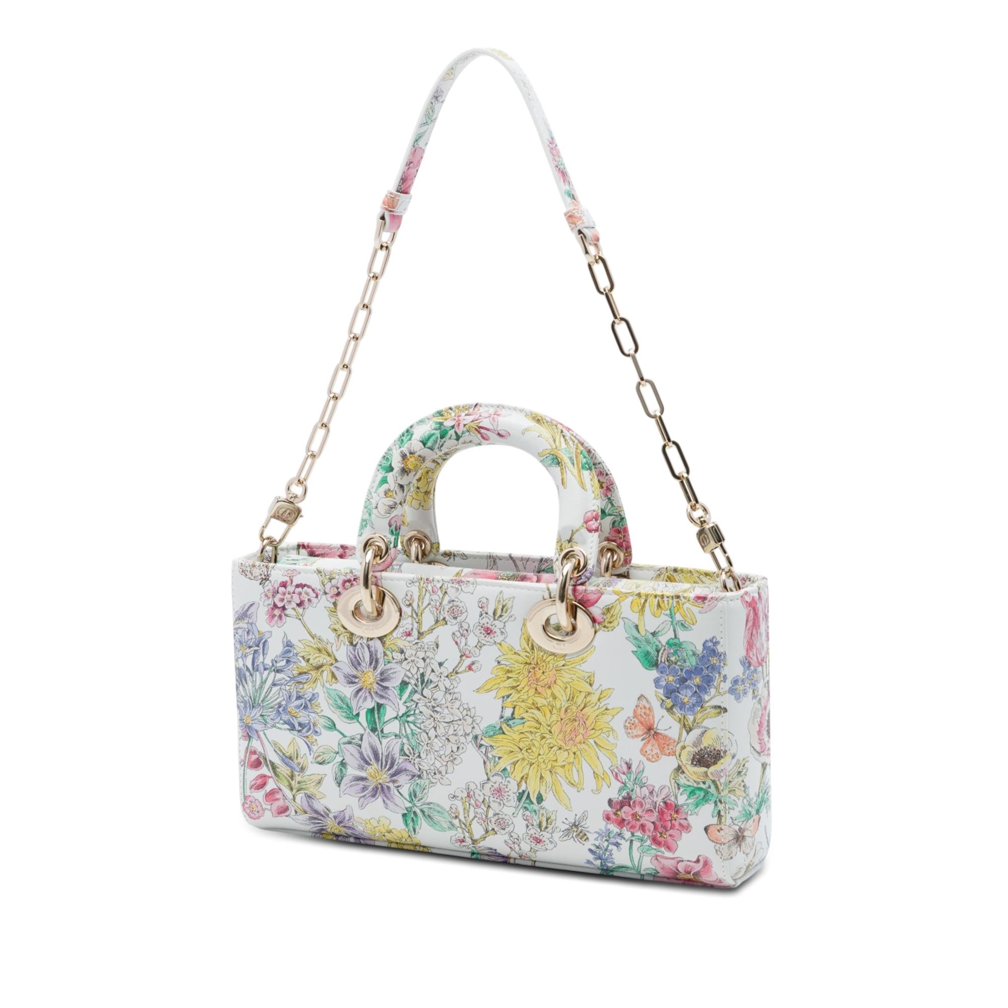 Dior Medium Calfskin Astral Flowers Lady D Joy