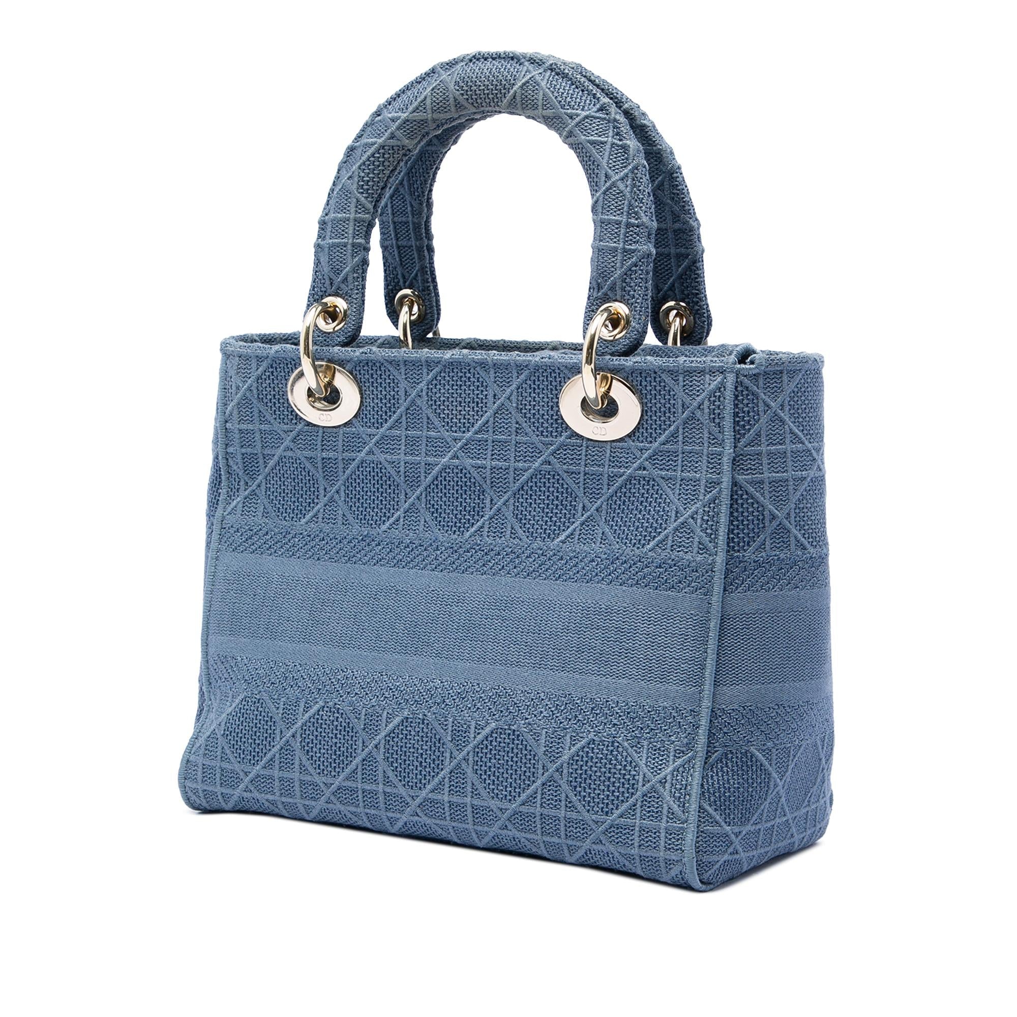 Dior Medium Canvas Cannage Lady D Lite