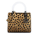 Dior Medium Canvas Leopard Print Lady Dior