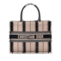Dior Medium Embroidered Canvas Bayadere Book Tote