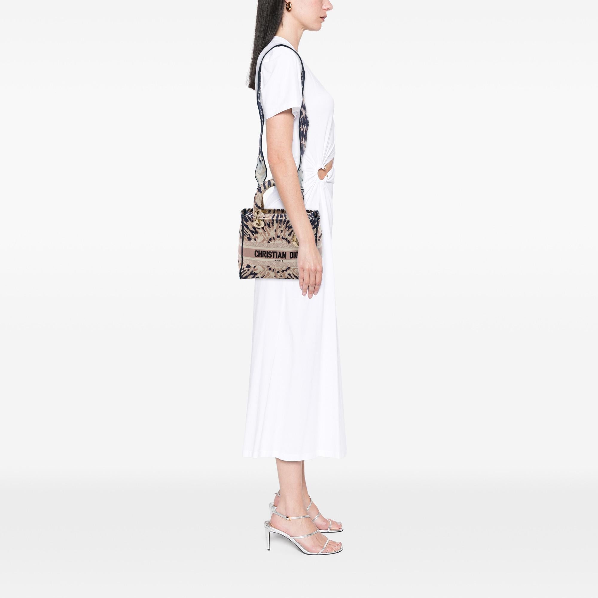 Dior Medium Embroidered Canvas Tie Dye Lady D Lite