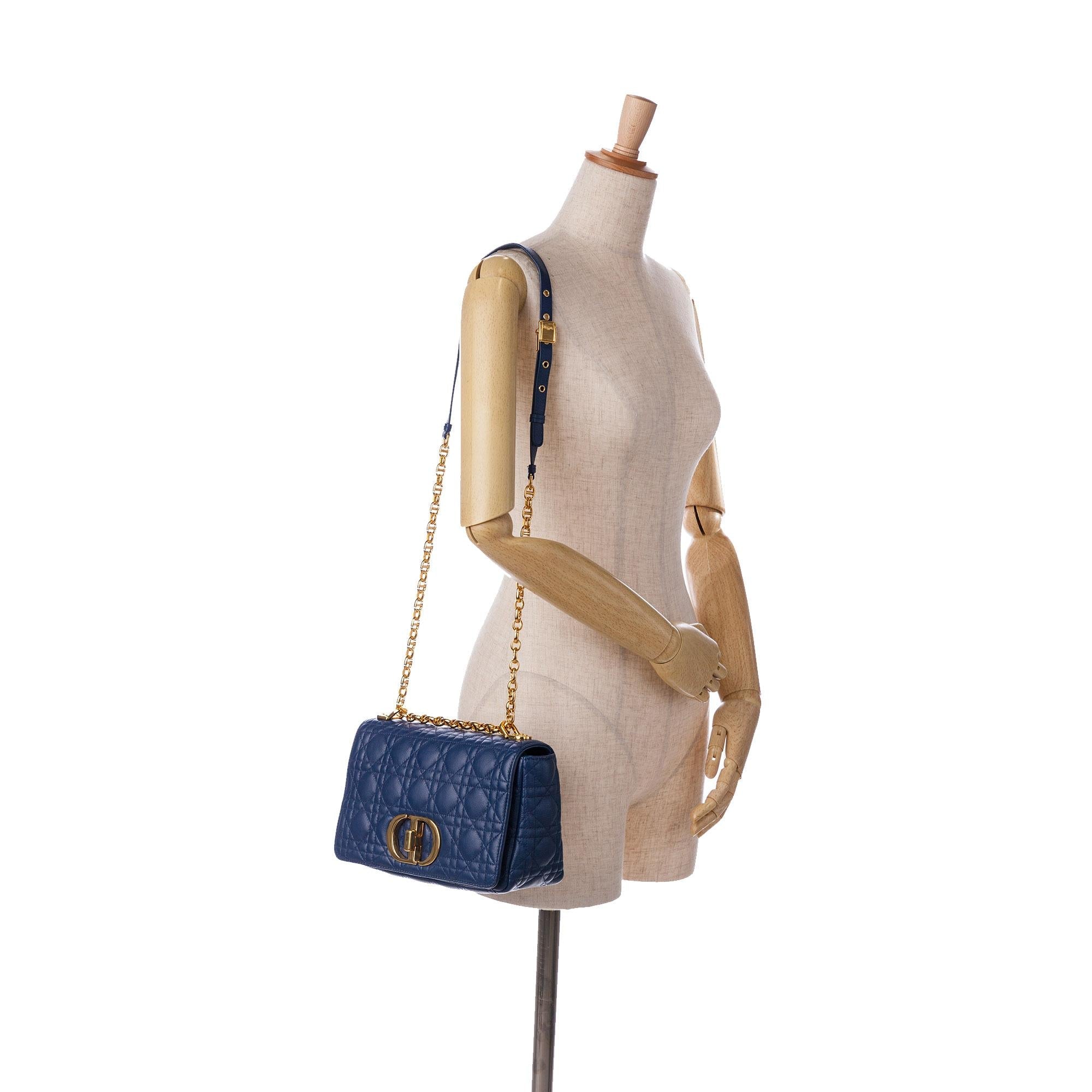 Dior Medium Lambskin Cannage Caro Bag (SHG-XnF9Me)