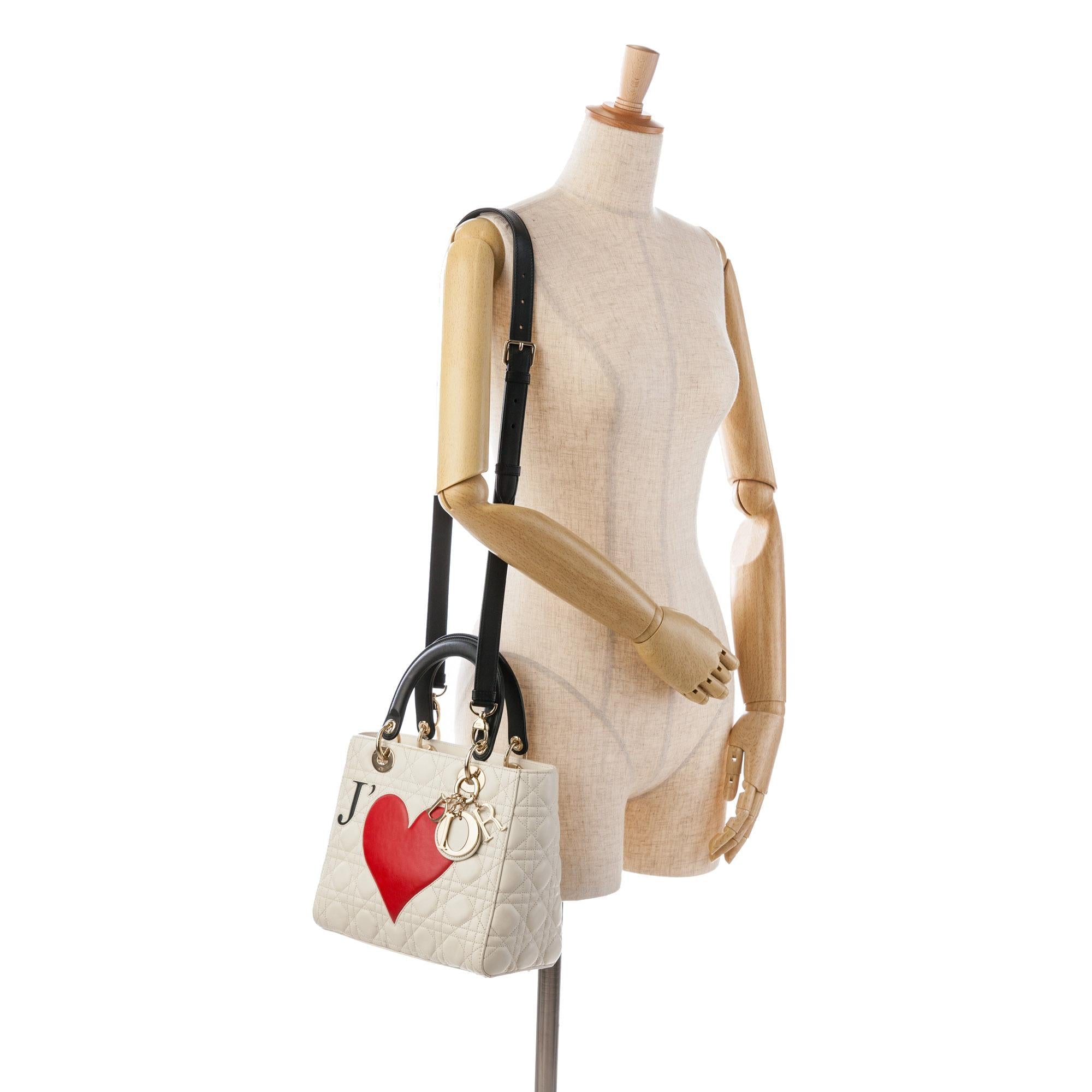 Dior Medium Lambskin Cannage Dioramour Chinese Valentines Lady Dior (SHG-3rVC8Z)