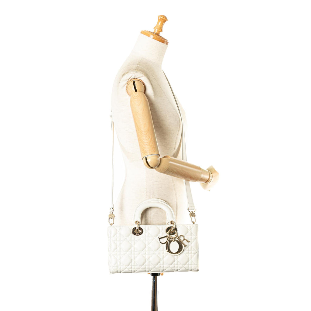 Dior Medium Lambskin Cannage Lady D-Joy (SHG-xbjwev)