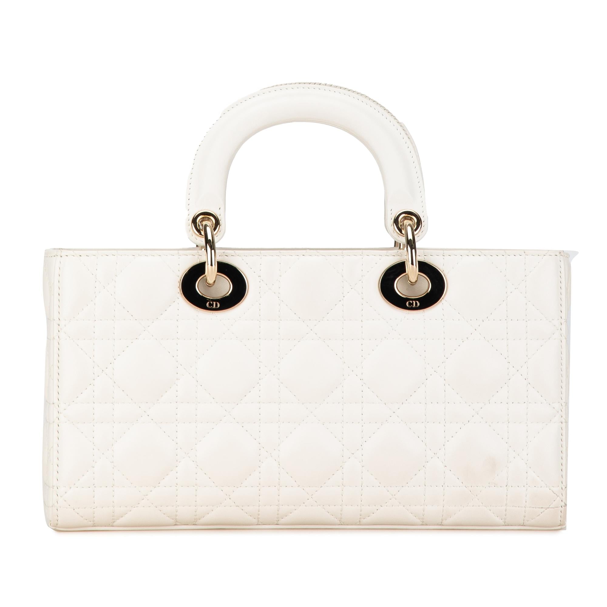 Dior Medium Lambskin Cannage Lady D-Joy