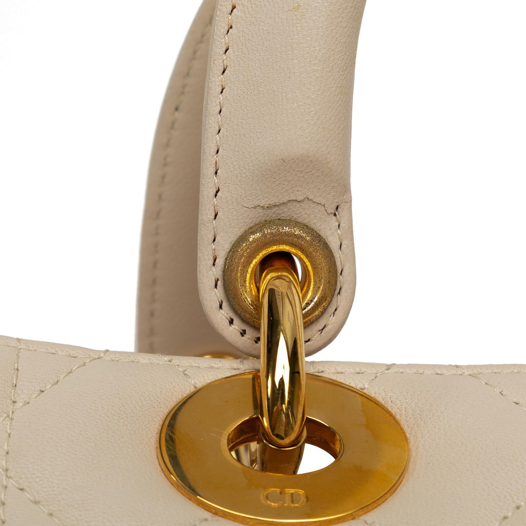 Dior Medium Lambskin Cannage Lady Dior (SHG-RySsWI)