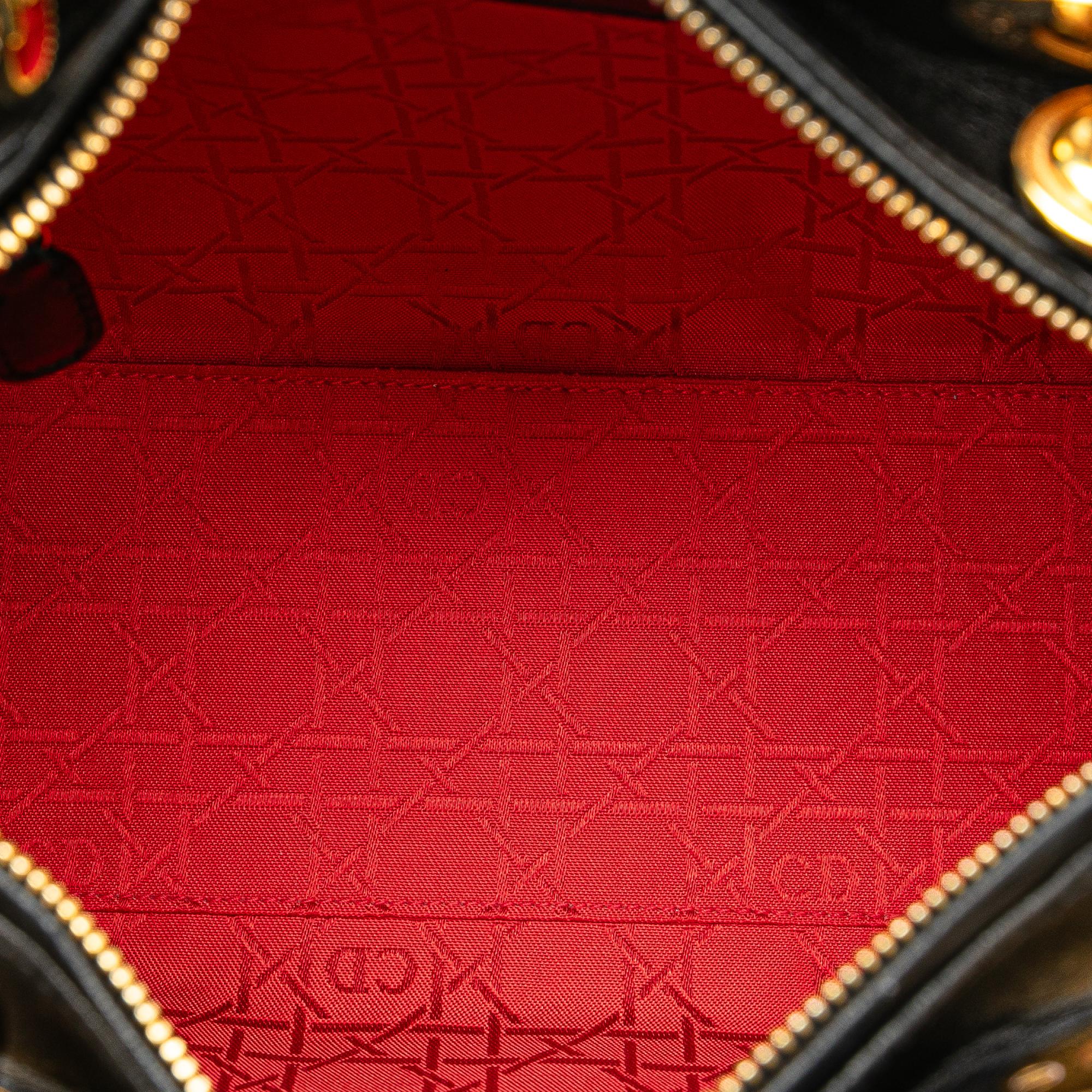 Dior Medium Lambskin Cannage Lady Dior (SHG-7yVsfc)