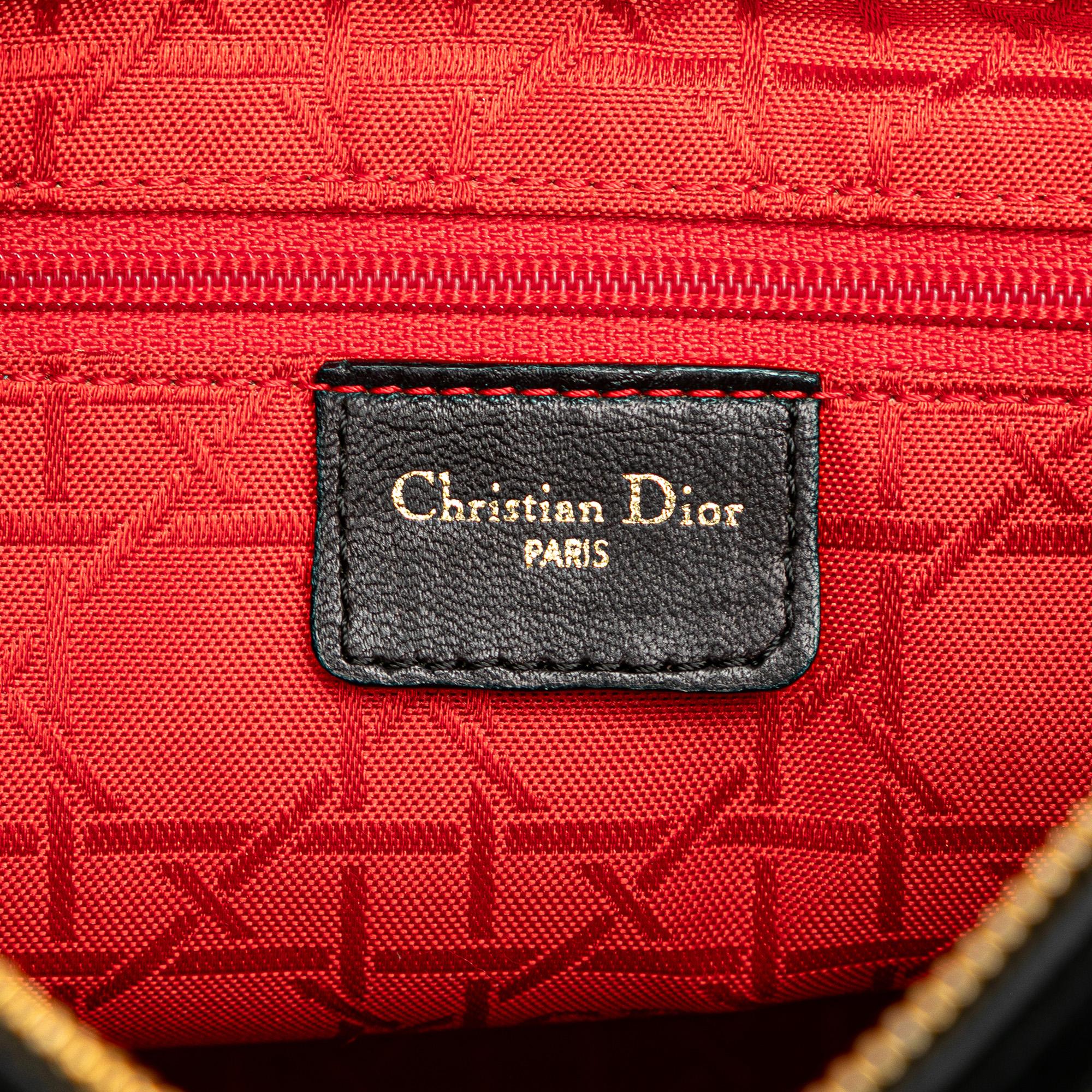 Dior Medium Lambskin Cannage Lady Dior