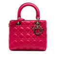 Dior Medium Lambskin Cannage Lady Dior