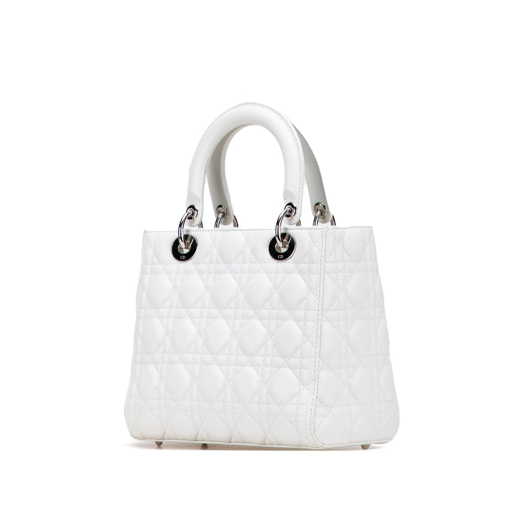 Dior Medium Lambskin Cannage Lady Dior