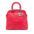Dior Medium Lambskin Cannage Polochon Granville Satchel