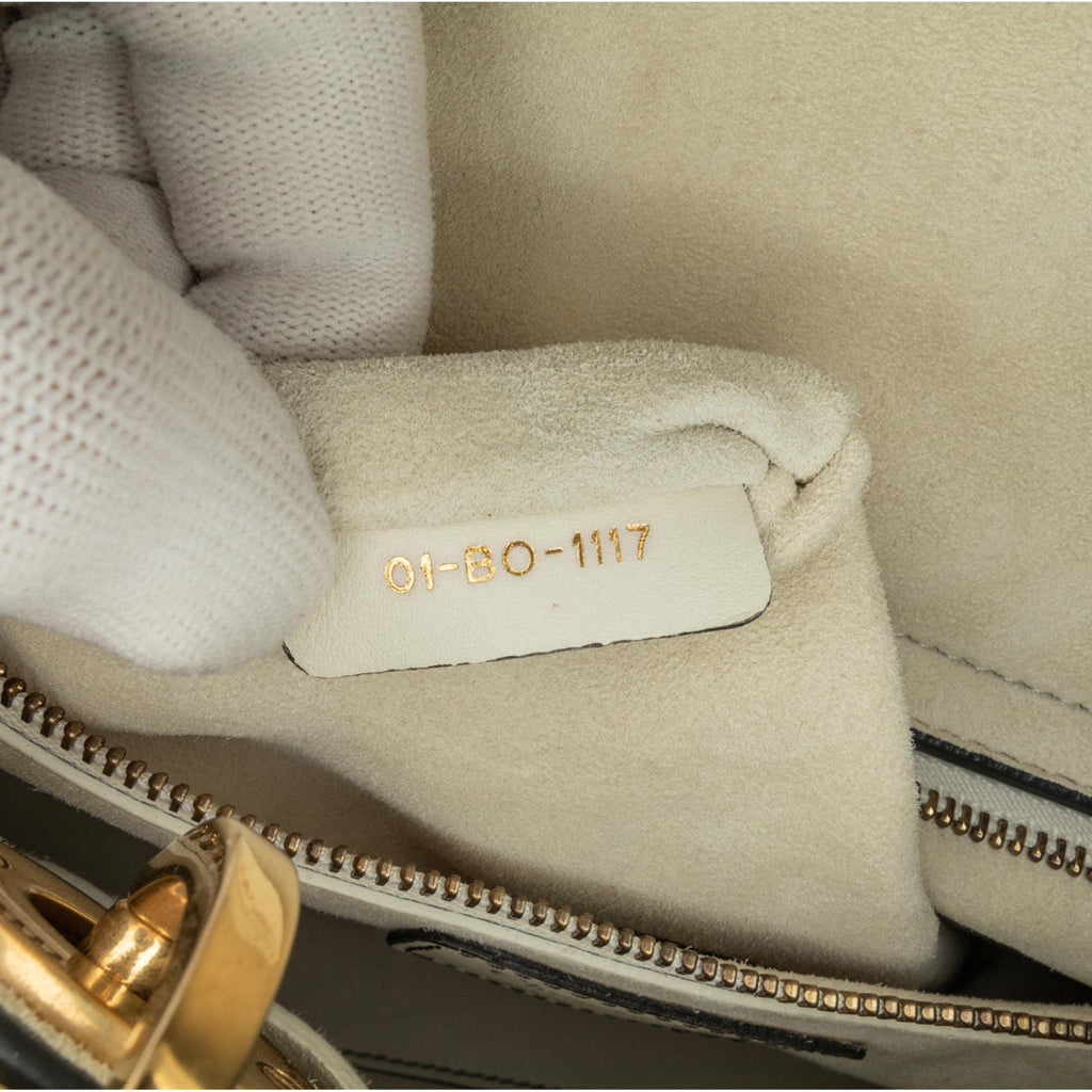 Dior Medium Lambskin Cannage Studded Supple Lady Dior (SHG-hub9mD)