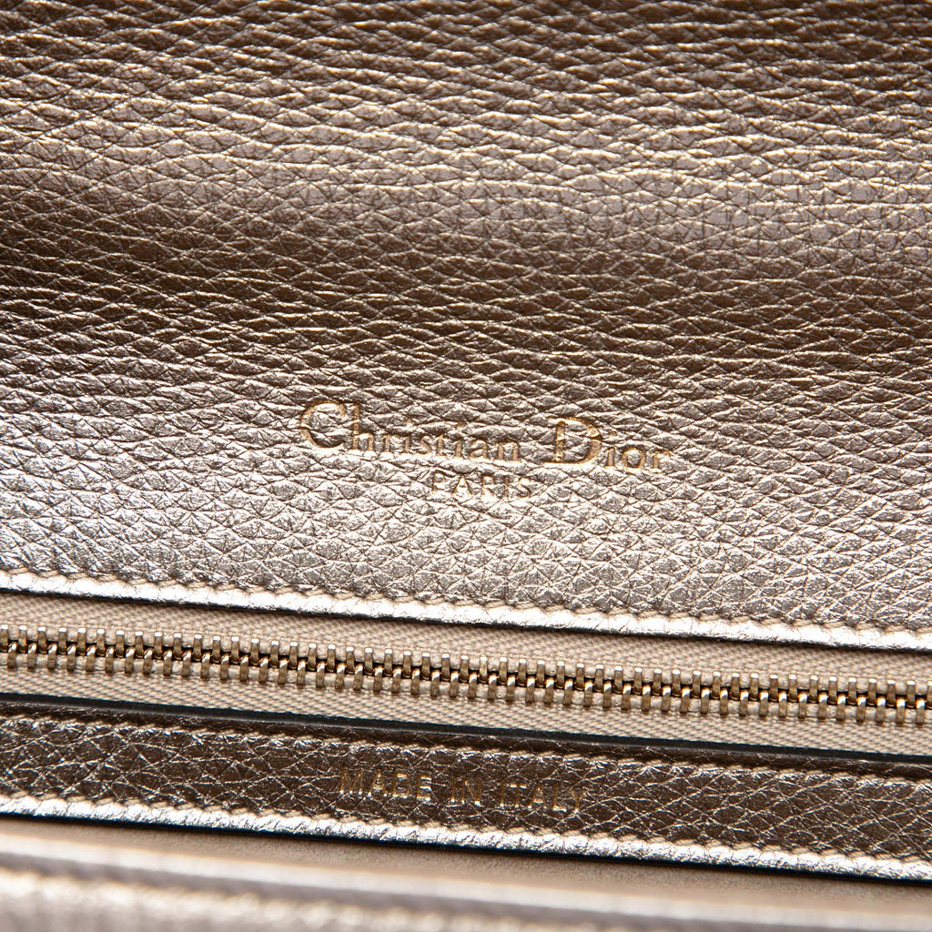 Dior Medium Metallic Calfskin Diorama Flap