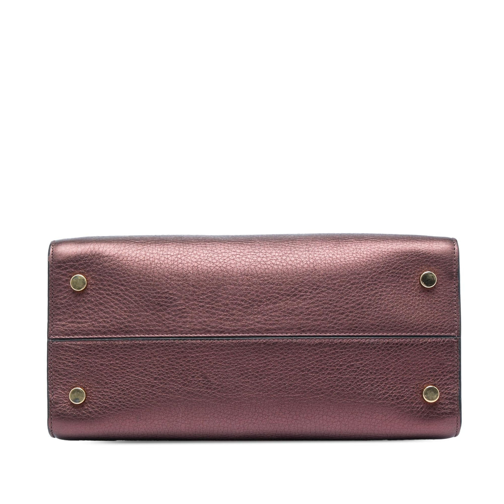 Dior Medium Metallic Grained Calfskin Diorever Satchel
