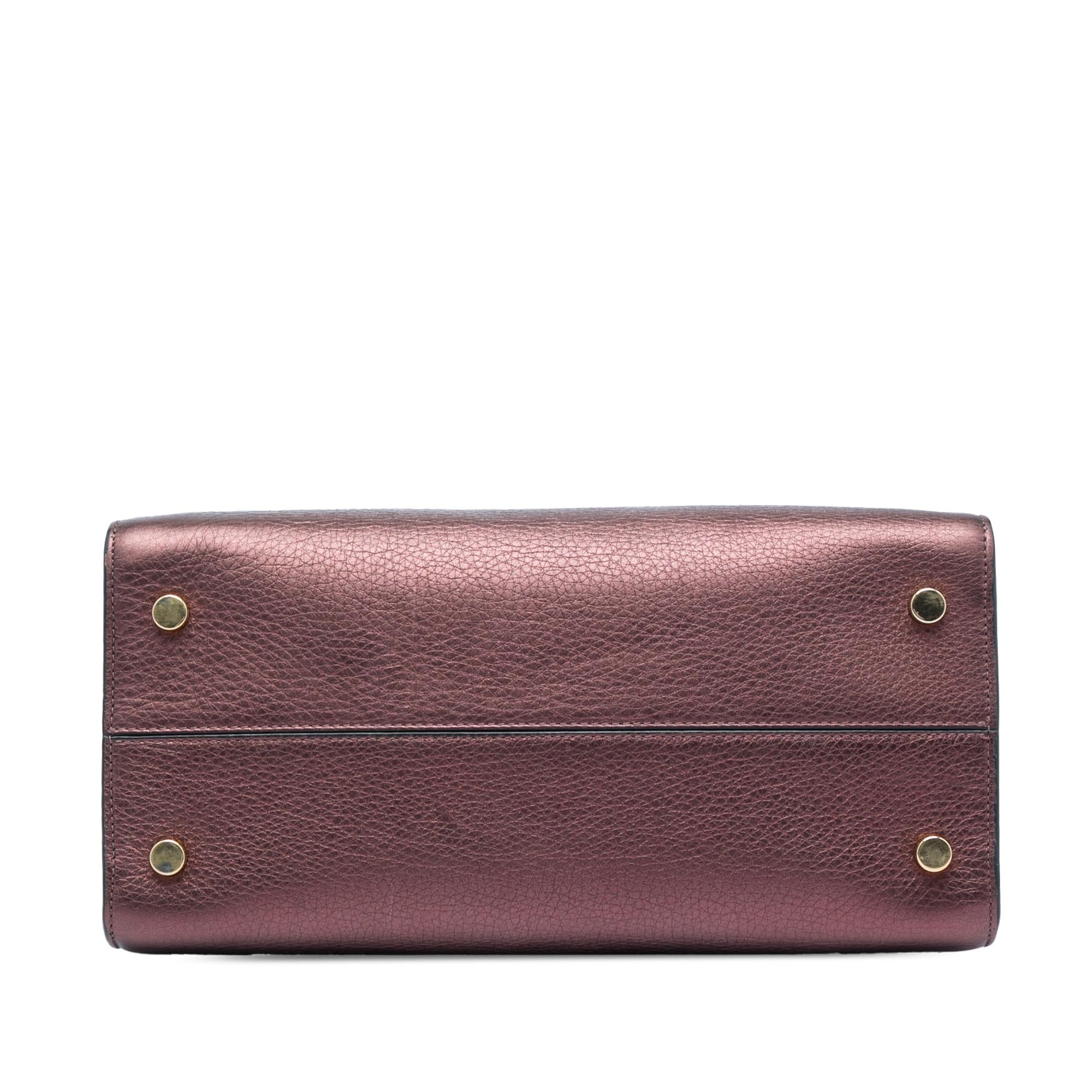 Dior Medium Metallic Grained Calfskin Diorever Satchel