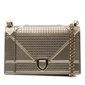 Dior Medium Metallic Patent Microcannage Diorama Flap