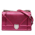 Dior Medium Metallic Patent Microcannage Diorama Flap
