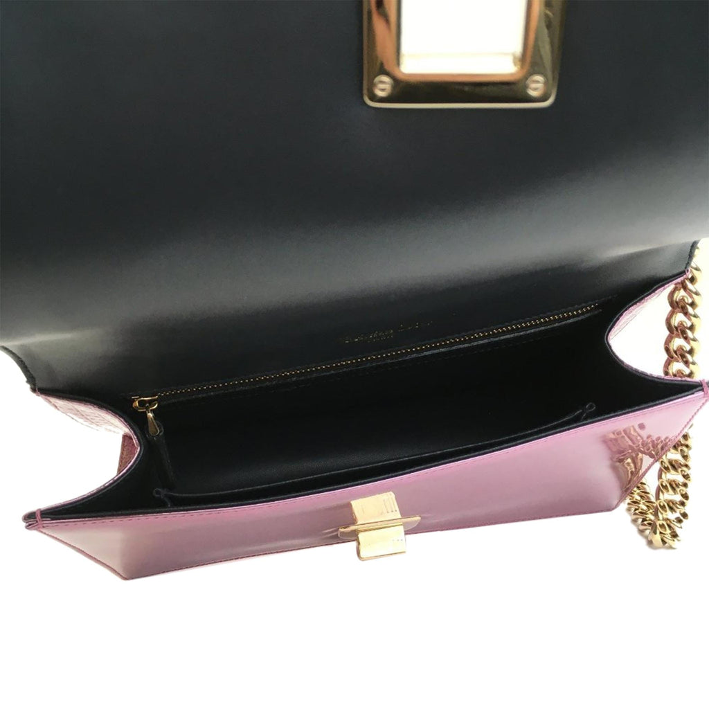 Dior Medium Metallic Patent Microcannage Diorama (SHG-7Dt5Sh)