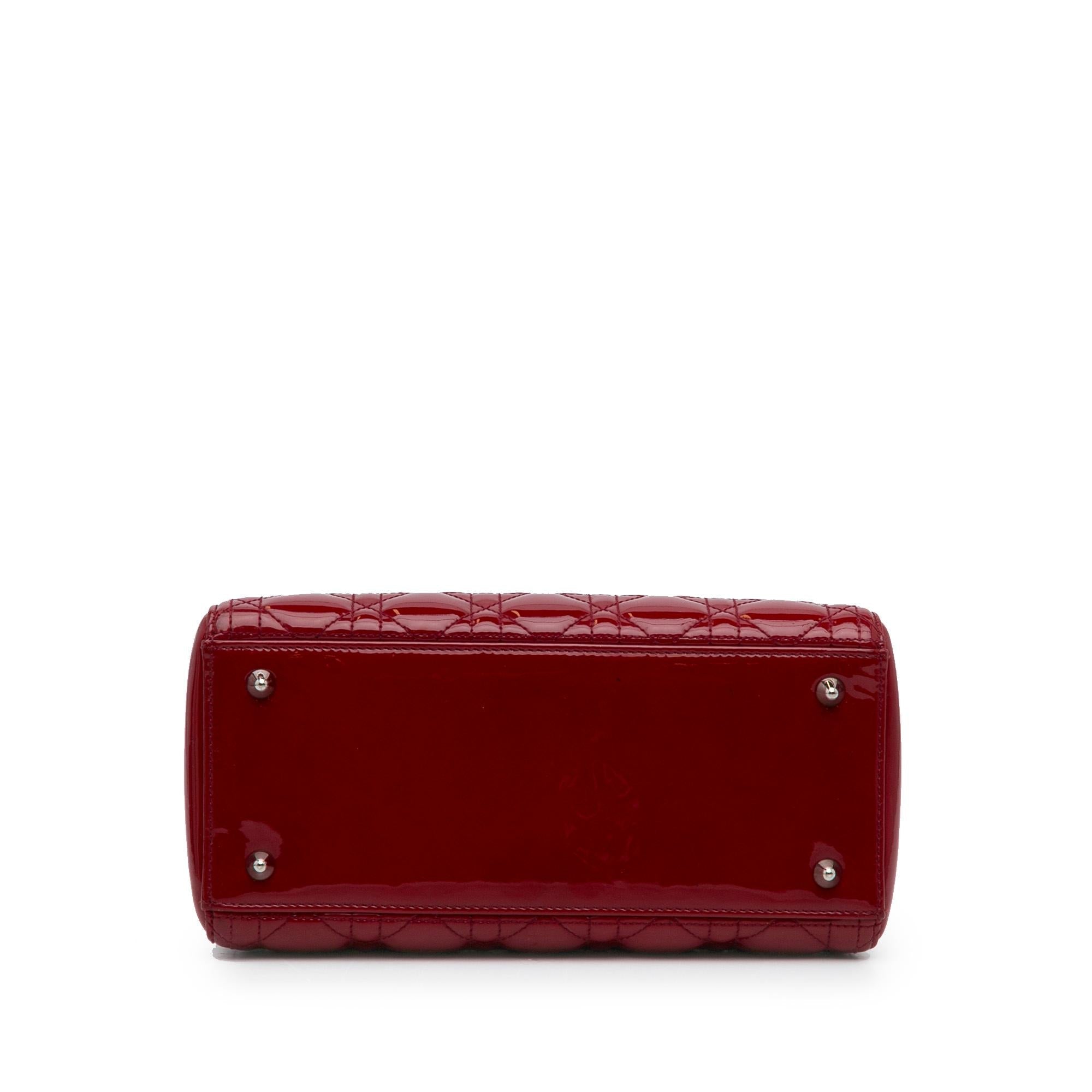Dior Medium Patent Cannage Lady Dior (SHG-mFPZ0Z)