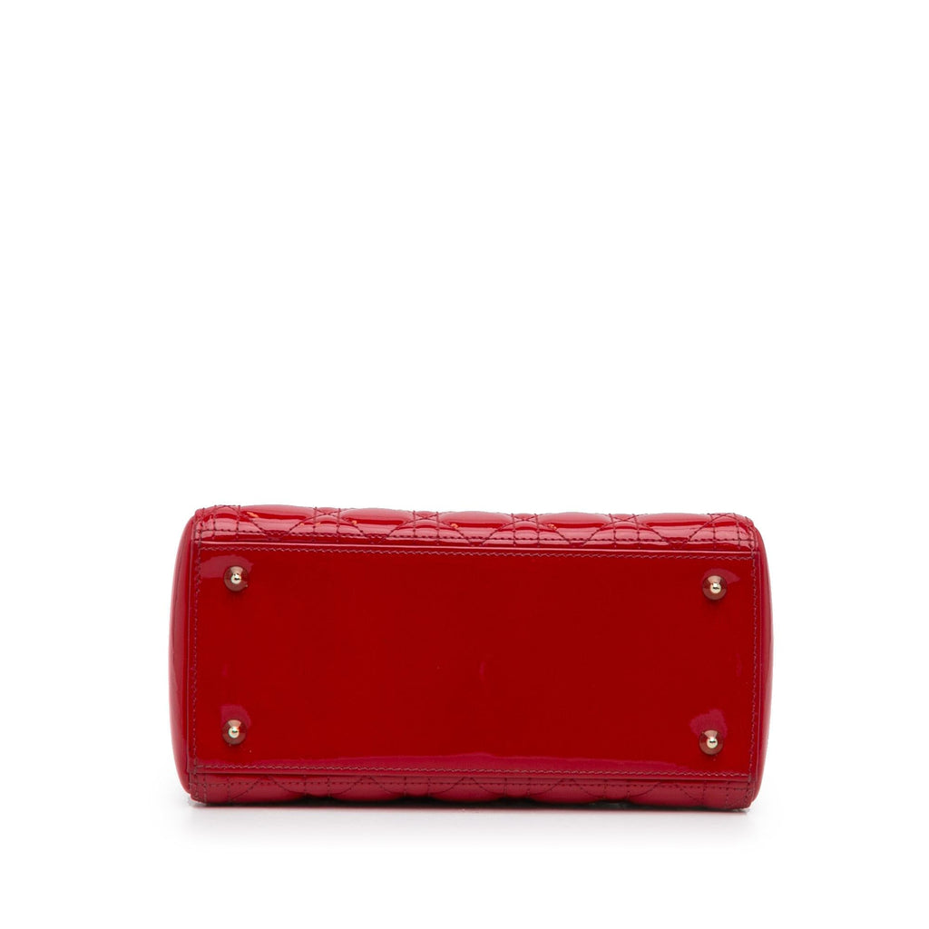 Dior Medium Patent Cannage Lady Dior (SHG-isb2sh)