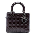 Dior Medium Patent Cannage Lady Dior
