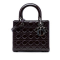 Dior Medium Patent Cannage Lady Dior