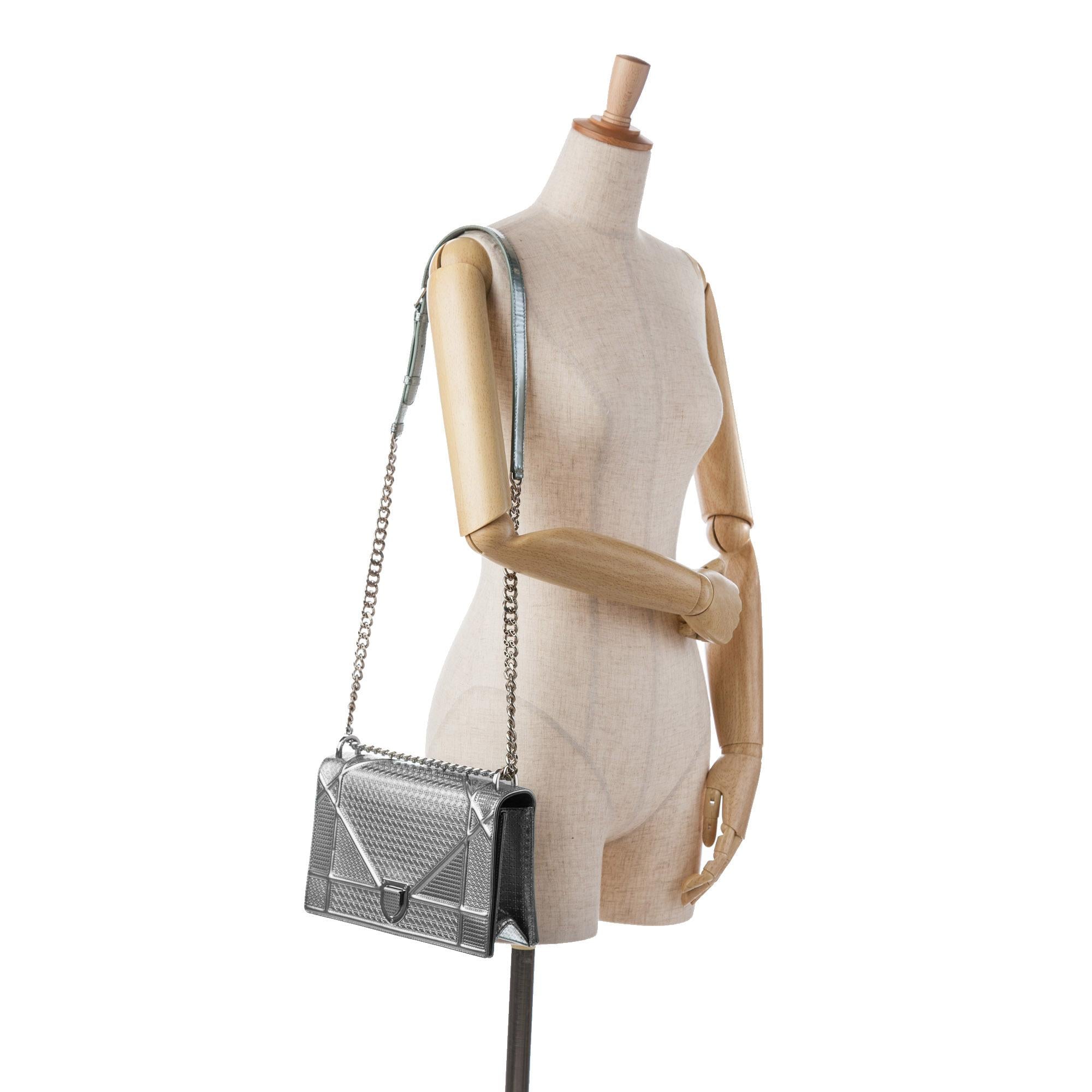 Dior Medium Patent Microcannage Diorama (SHG-2jd4YB)