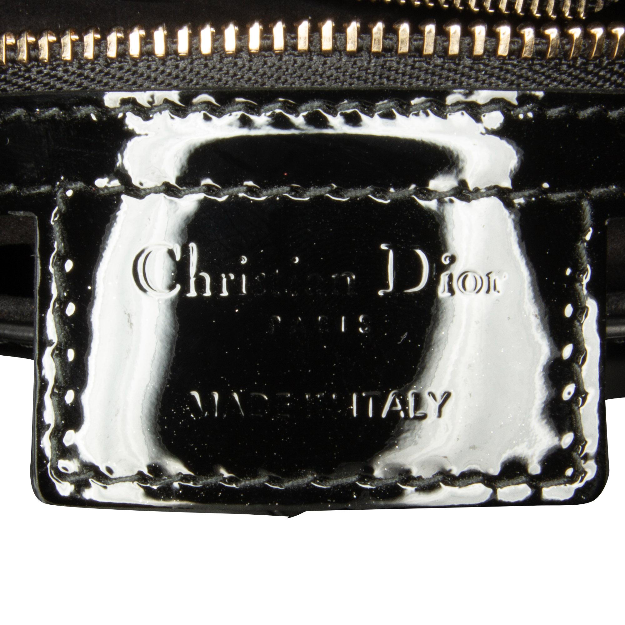 Dior Medium Patent Saddle Bag (SHG-Xmkf8J)